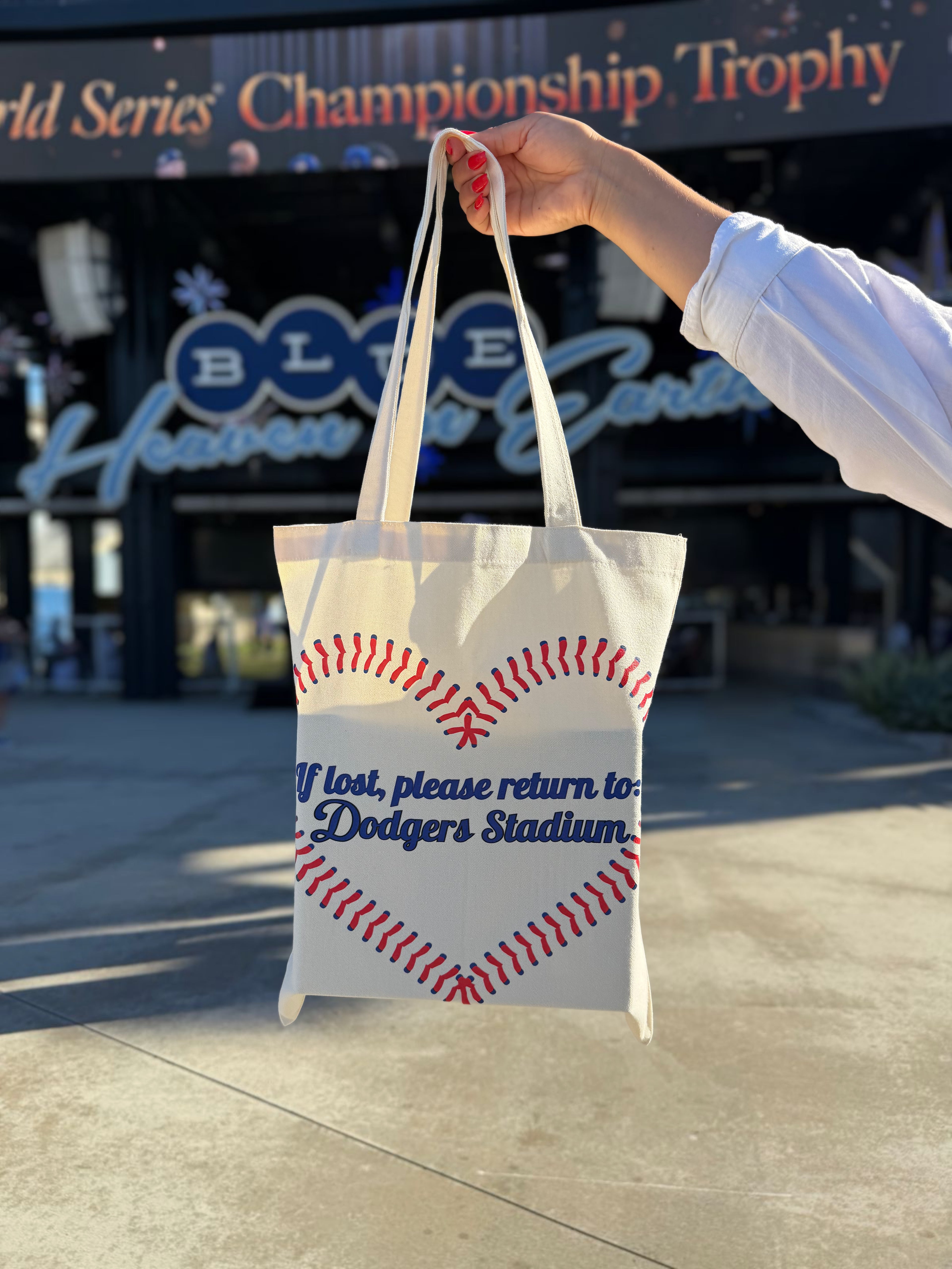 Dodgers Stadium Tote Bag