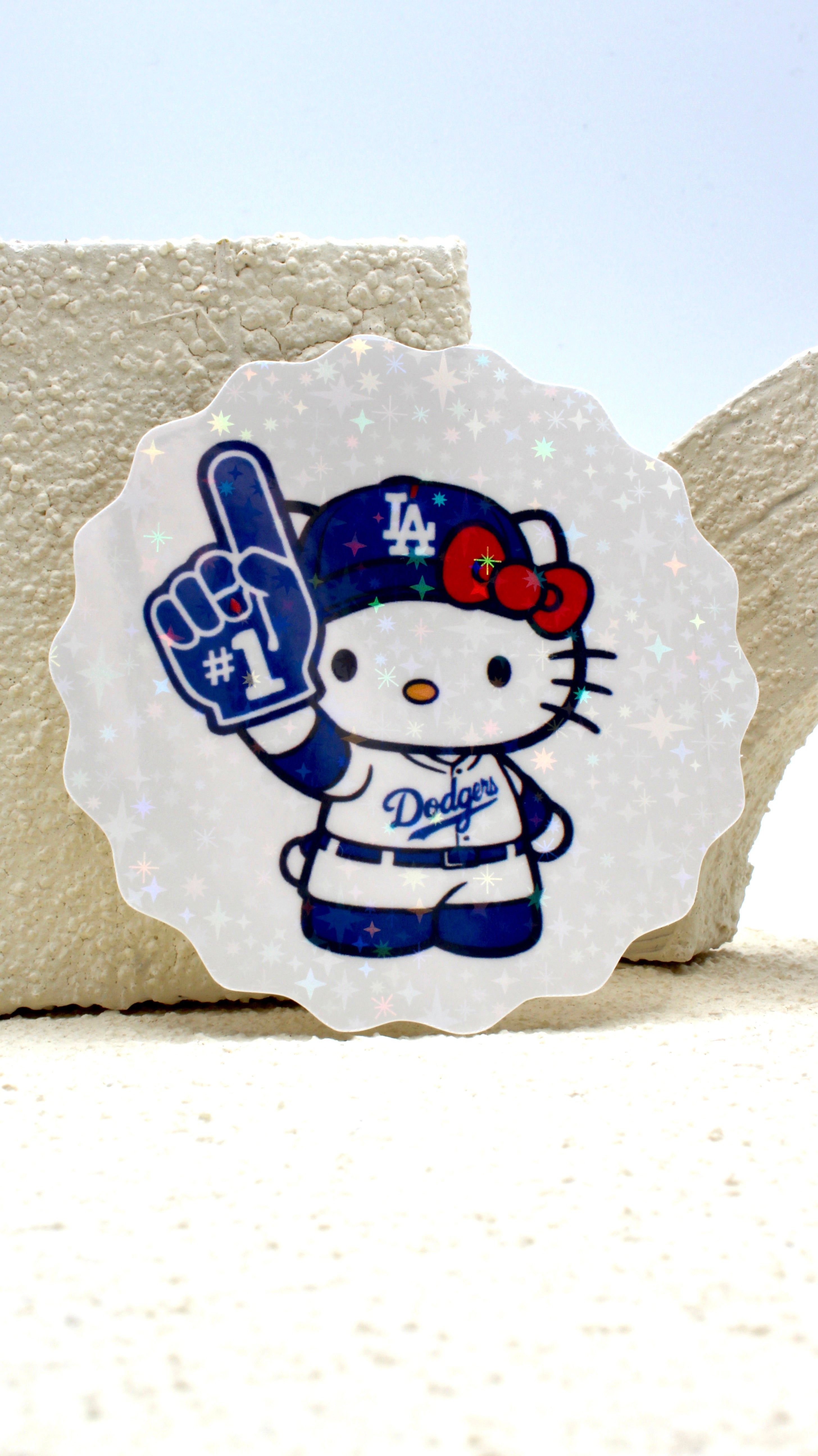 Vinyl Hello Kitty x Dodgers Sticker
