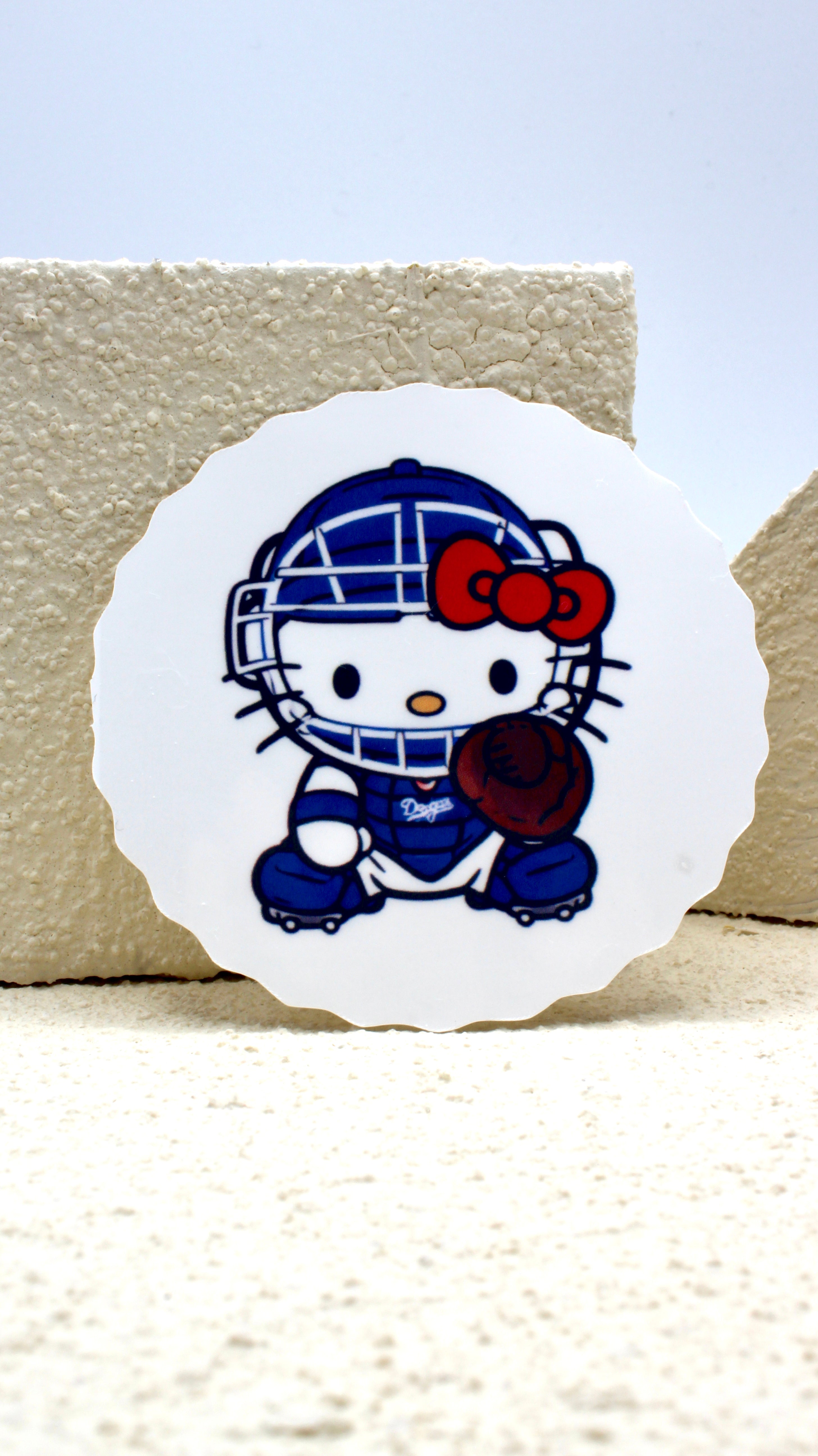 Vinyl Hello Kitty x Dodgers Sticker