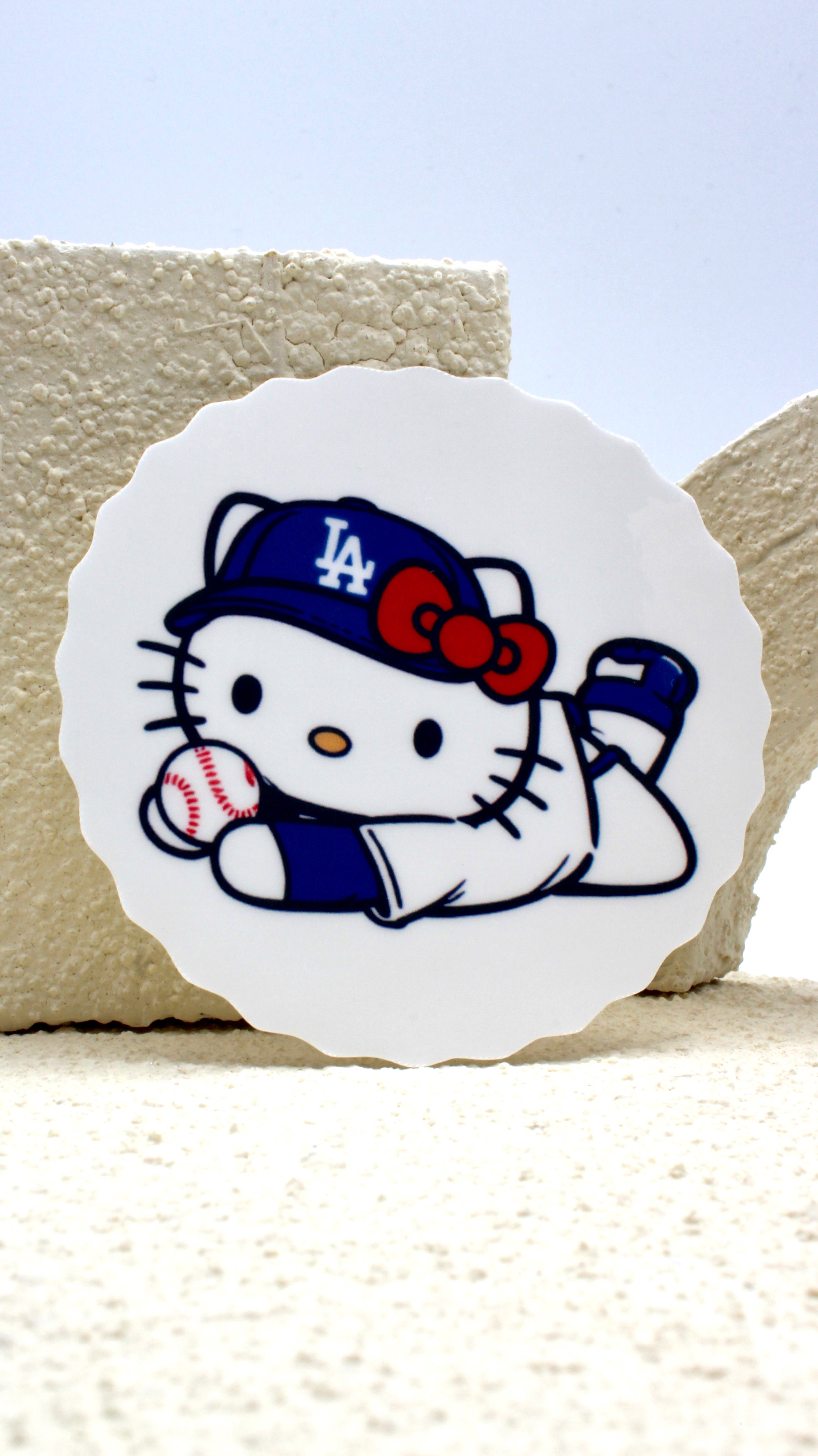 Vinyl Hello Kitty x Dodgers Sticker