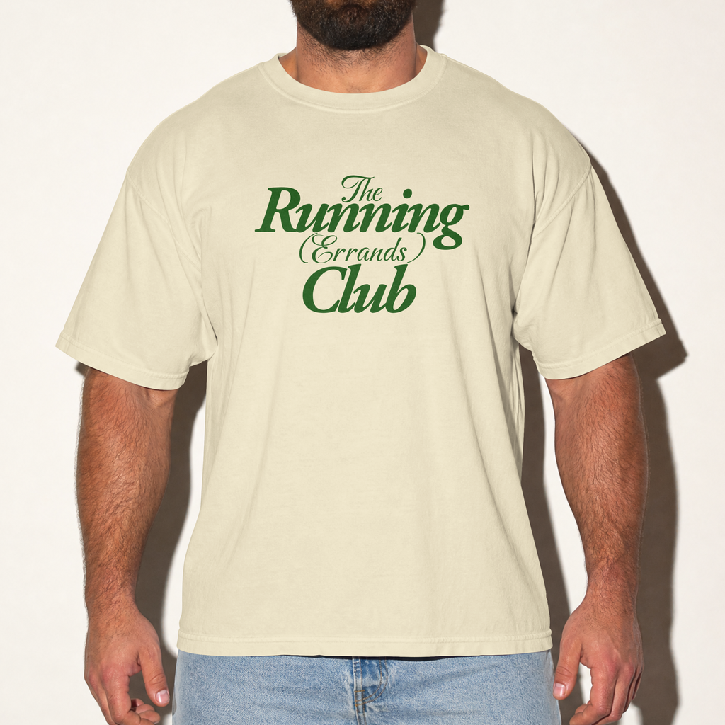 The Running (Errands) Club Tee — Sand