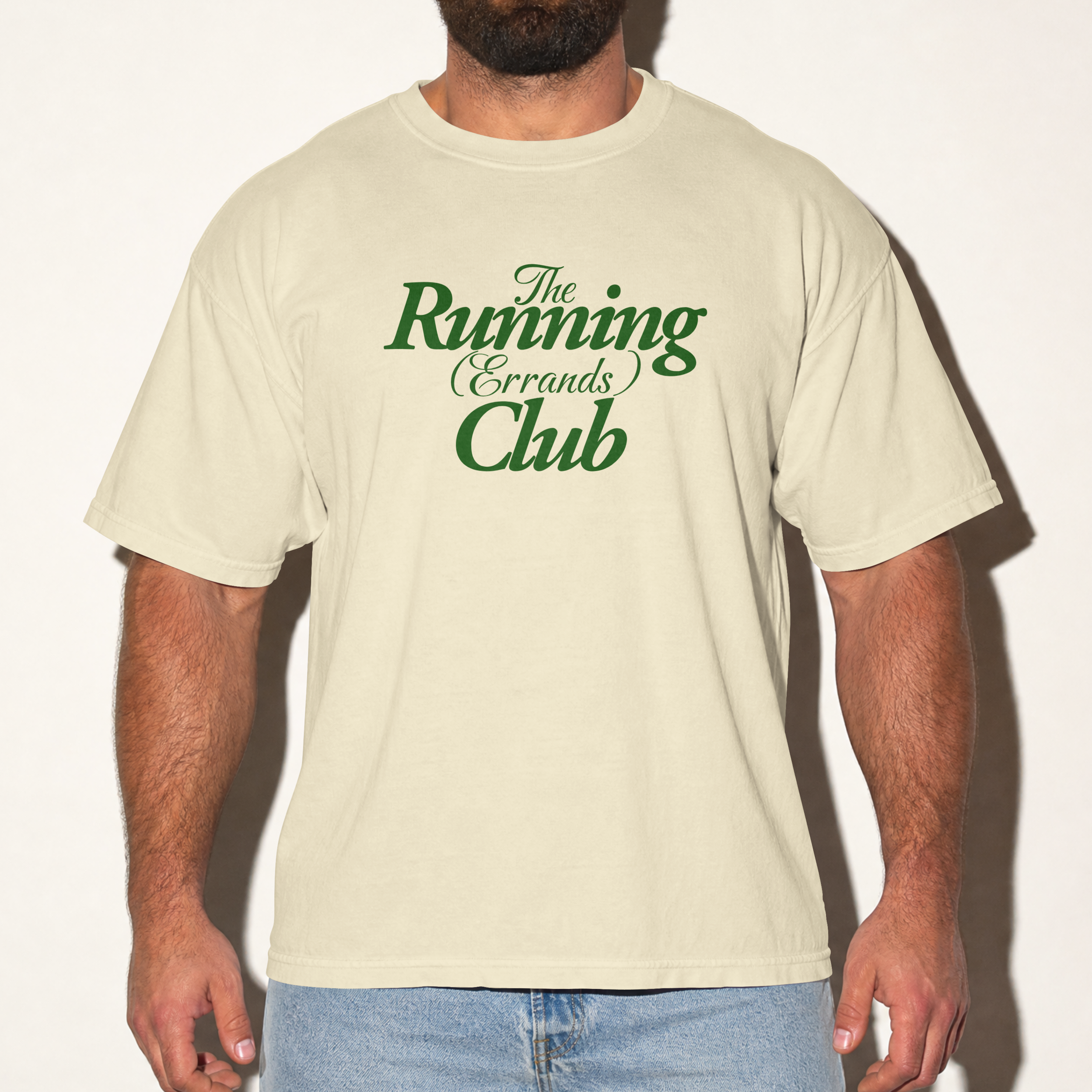 The Running (Errands) Club Tee — Sand