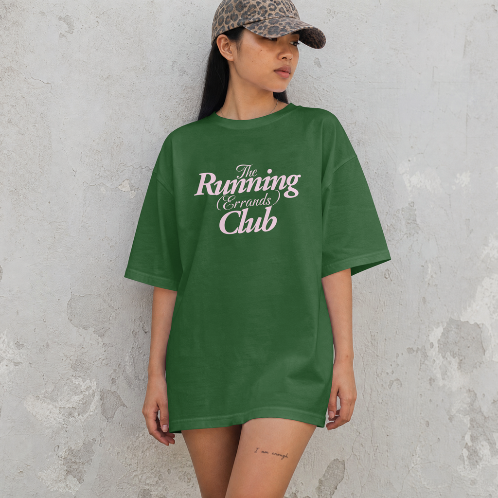 The Running (Errands) Club - Forest Green Tee