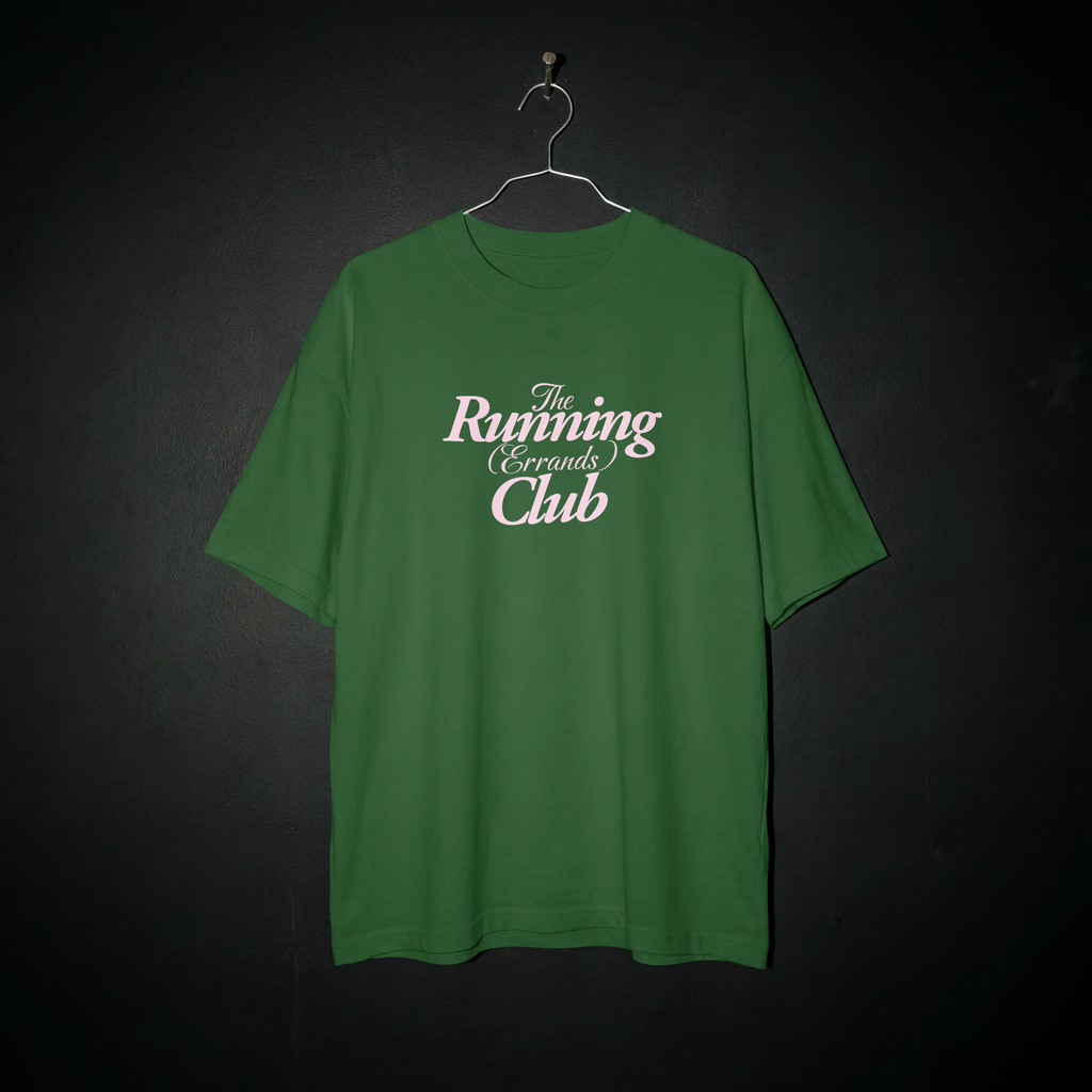 The Running (Errands) Club - Forest Green Tee