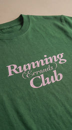 The Running (Errands) Club - Forest Green Tee