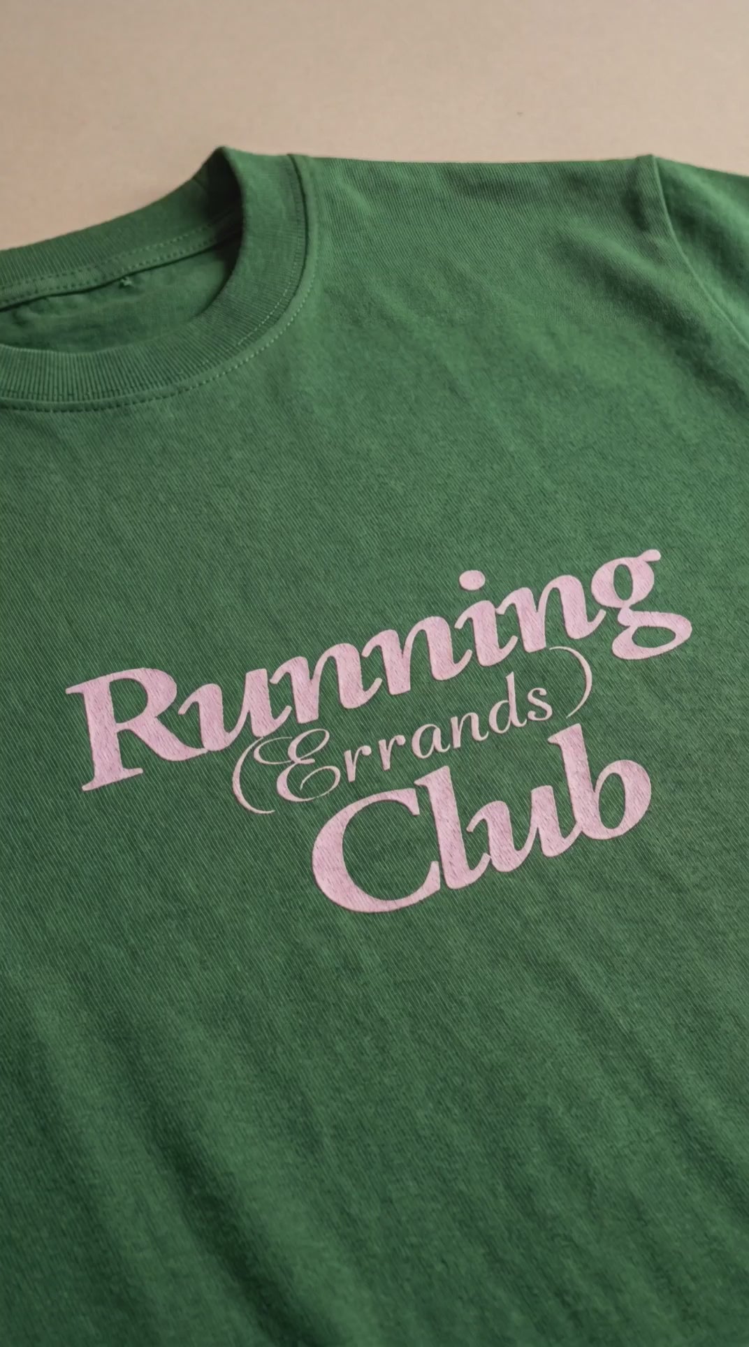 The Running (Errands) Club - Forest Green Tee